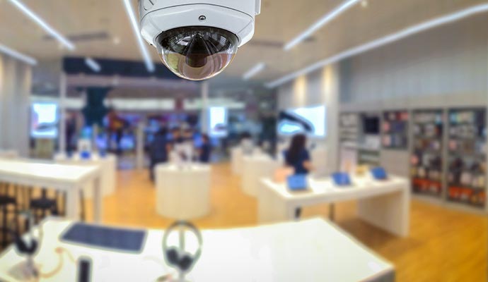 security camera in the store